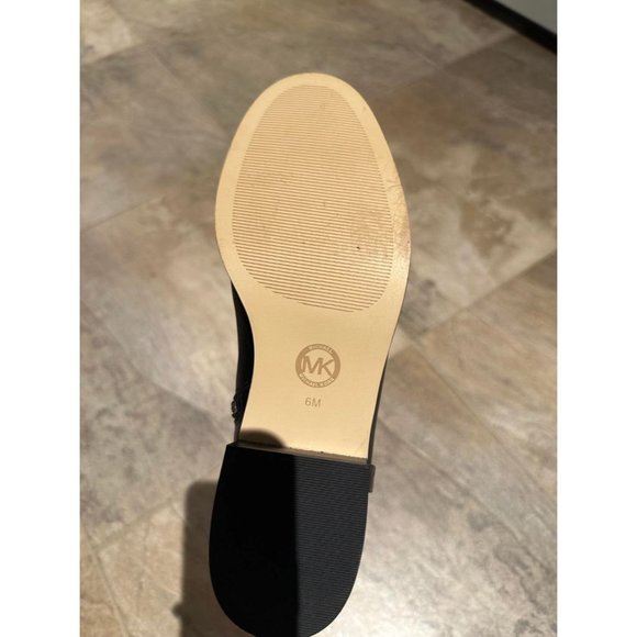 NWT Michael Kors Black Knee High Leather Riding Boots Sz 6 - Picture 2 of 5